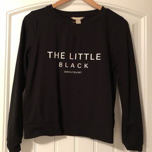 Chic black sweatshirt. Banana republic.